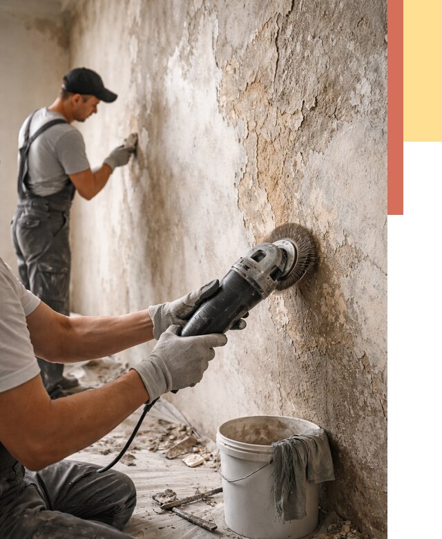 Снятие и удаление краски со стен в Медногорске от 2136 руб. — ОТДЕЛОЧНИК-Мдн