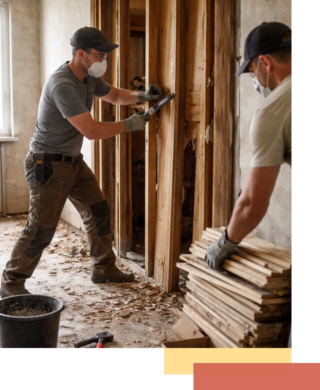 Демонтаж деревянных перегородок в Медногорске быстро и аккуратно