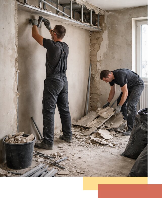 Демонтаж короба из гипсокартона в Медногорске быстро и аккуратно