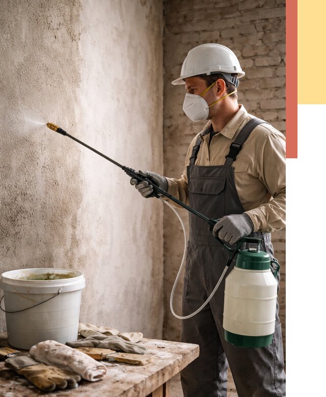 Антисептическая обработка стен в Медногорске от 1221 руб. — быстро и недорого | ОТДЕЛОЧНИК-Мдн