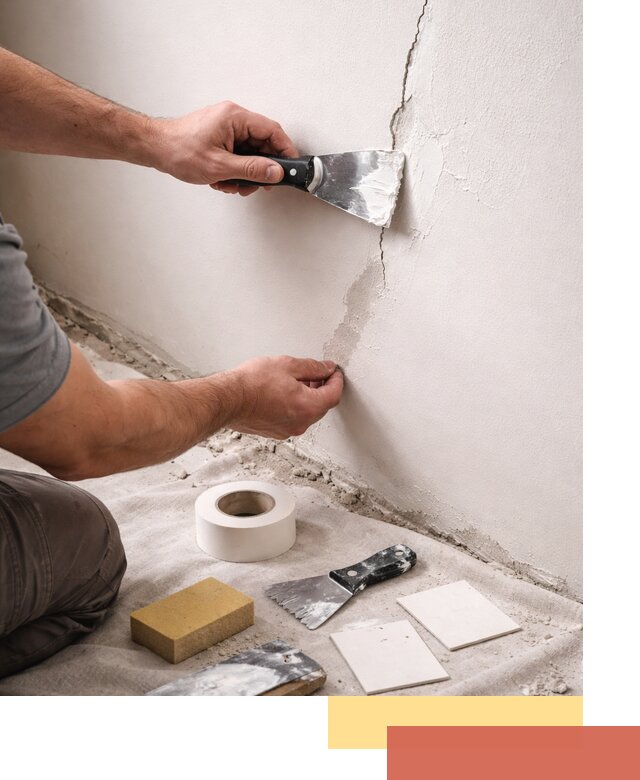 Заделка трещин и сколов в стенах и потолках в Медногорске