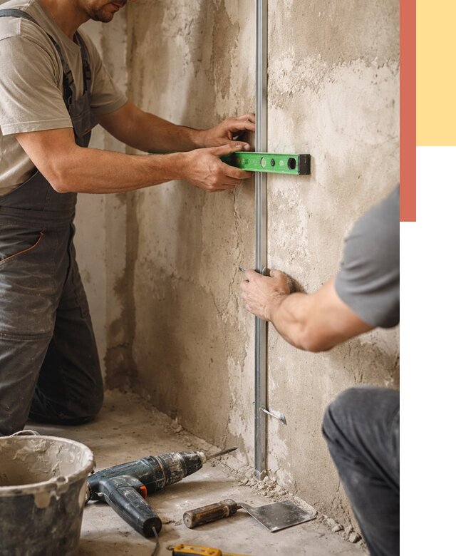 Установка штукатурных маяков в Медногорске от 7120 руб. — быстро и недорого | ОТДЕЛОЧНИК-Мдн