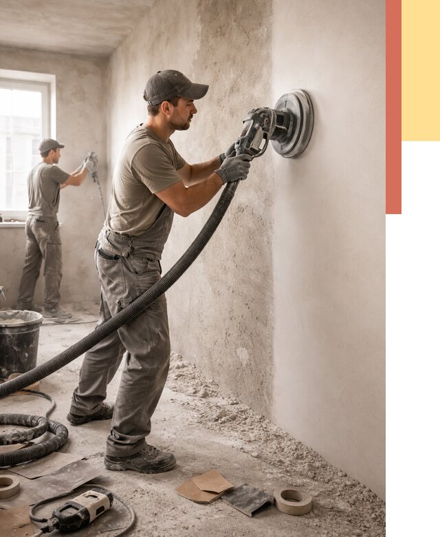 Шлифовка стен в Медногорске от 1221 руб/м2 — быстро и недорого | ОТДЕЛОЧНИК-Мдн