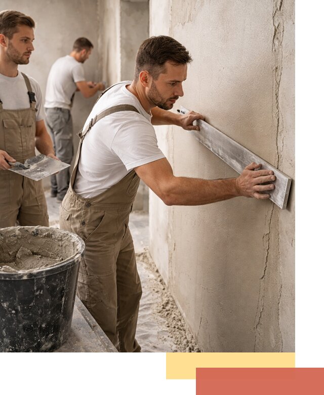 Штукатурка стен без маяков в Медногорске быстро и качественно