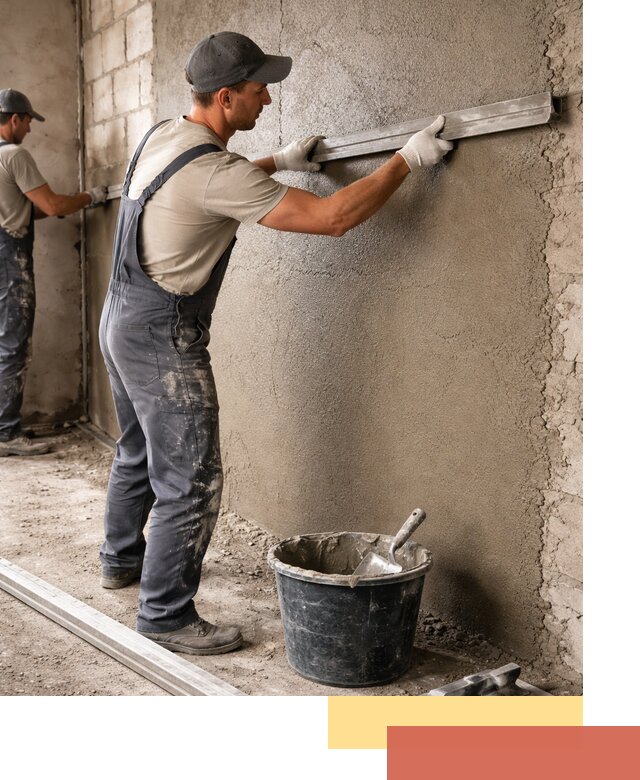 Штукатурка стен цементно-песчаная в Медногорске профессионально