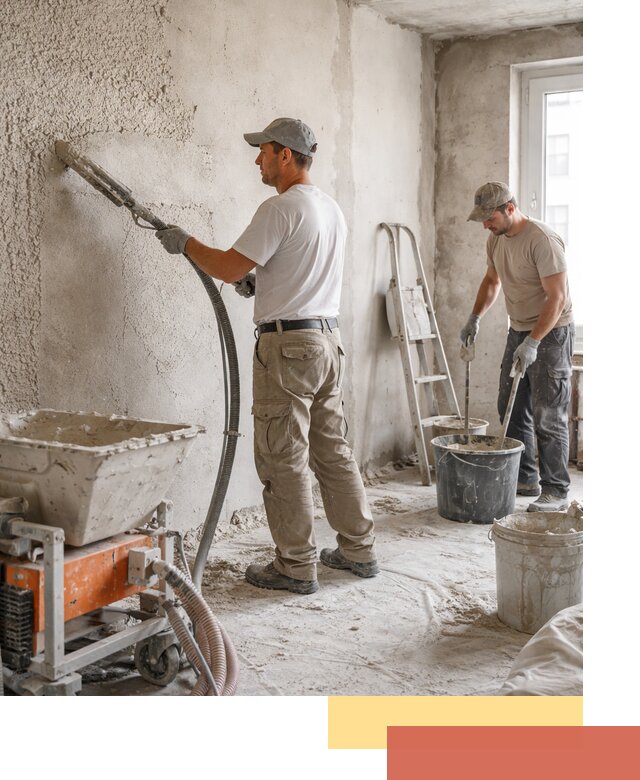 Машинная штукатурка стен в Медногорске — быстро и качественно