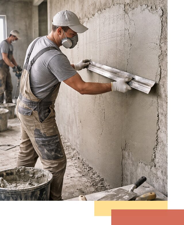 Штукатурка бетонных стен в Медногорске качественно и долговечно