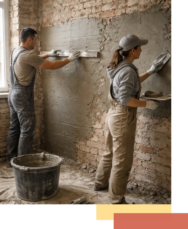 Штукатурка кирпичных стен в Медногорске — качественно и надежно