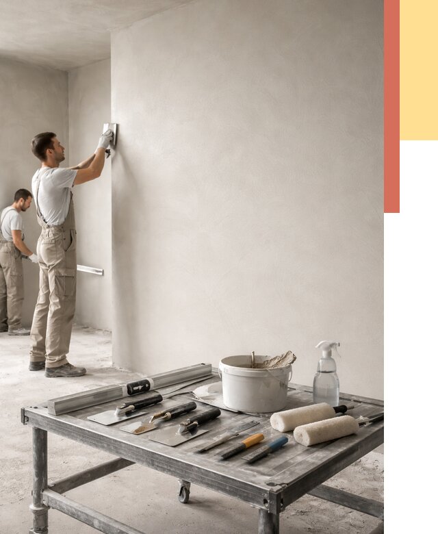 Штукатурка стен под покраску в Медногорске от 4577 руб./м² — качественно и недорого | ОТДЕЛОЧНИК-Мдн