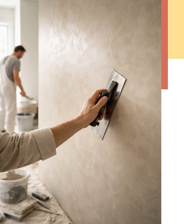 Венецианская штукатурка в Медногорске от 3560 руб/м² — нанесение стен под ключ | ОТДЕЛОЧНИК-Мдн