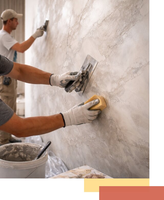 Декоративная штукатурка под мрамор в Медногорске для стен и потолков