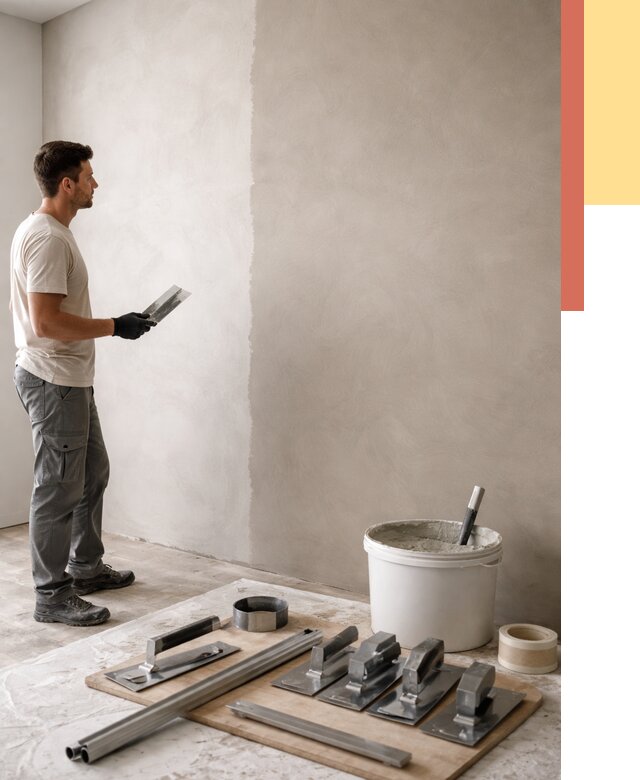 Нанесение микроцемента на стены в Медногорске от 3255 руб./м2 под ключ | ОТДЕЛОЧНИК-Мдн