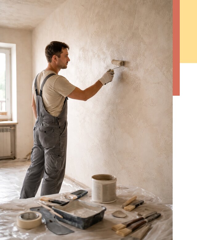 Нанесение лессирующей краски по декоративке в Медногорске от 1780 руб. | ОТДЕЛОЧНИК-Мдн