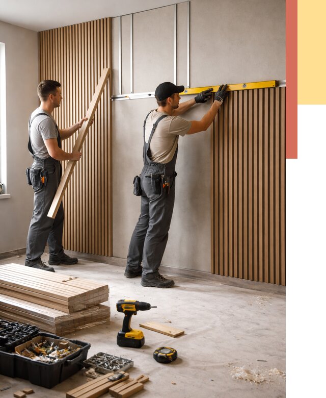 Монтаж реечных панелей на стены в Медногорске от 1221 руб. — быстро и недорого | ОТДЕЛОЧНИК-Мдн