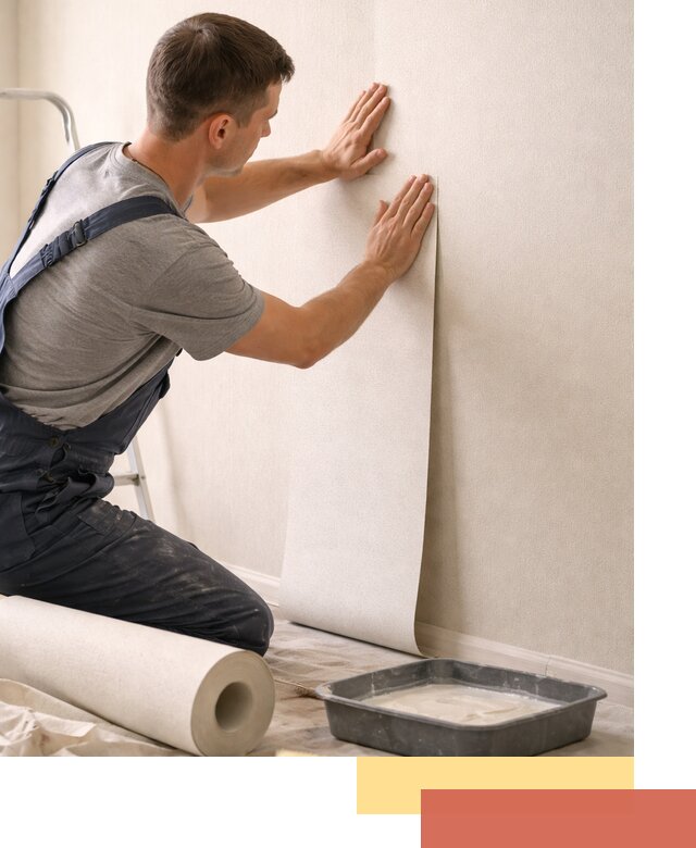 Поклейка флизелиновых обоев в Медногорске качественно и быстро