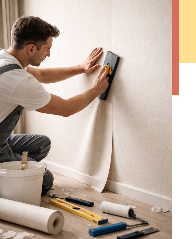 Поклейка виниловых обоев в Медногорске от 4577 руб. | Быстро и недорого — ОТДЕЛОЧНИК-Мдн