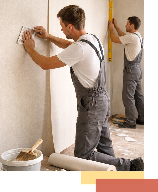 Поклейка бумажных обоев в Медногорске качественно и недорого