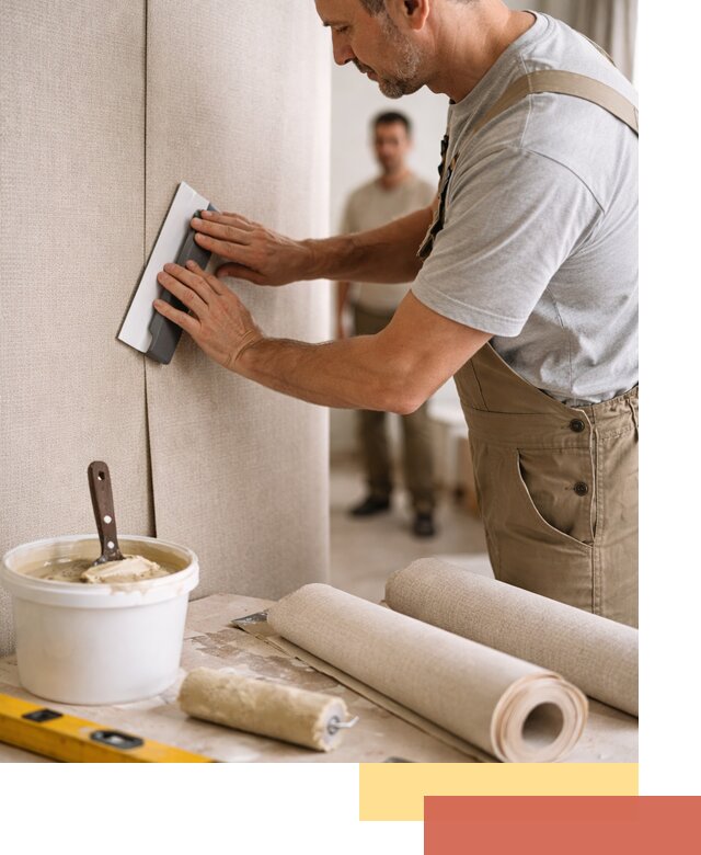 Поклейка текстильных обоев в Медногорске профессионально и аккуратно