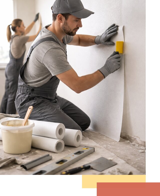 Поклейка стеклообоев профессионально в Медногорске