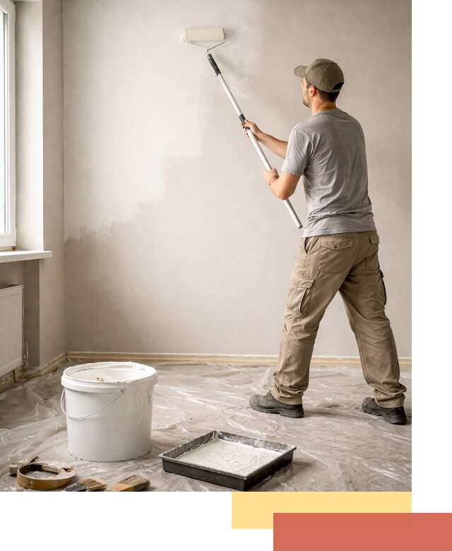 Покраска стен латексной краской в Медногорске качественно и быстро