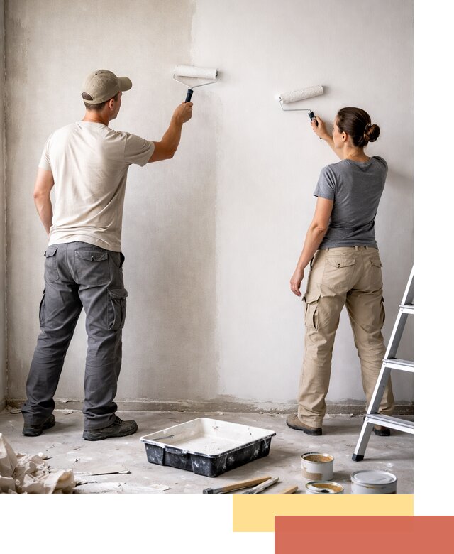 Окраска стен по стеклохолсту в Медногорске качественно и долговечно