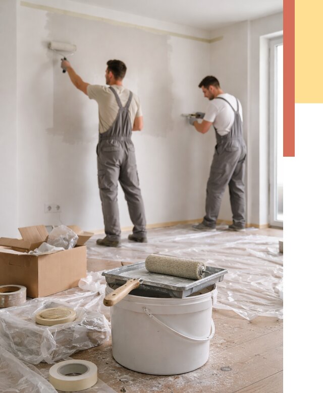 Покраска стен в квартире в Медногорске от 2543 руб/м2 — быстро и недорого | ОТДЕЛОЧНИК-Мдн