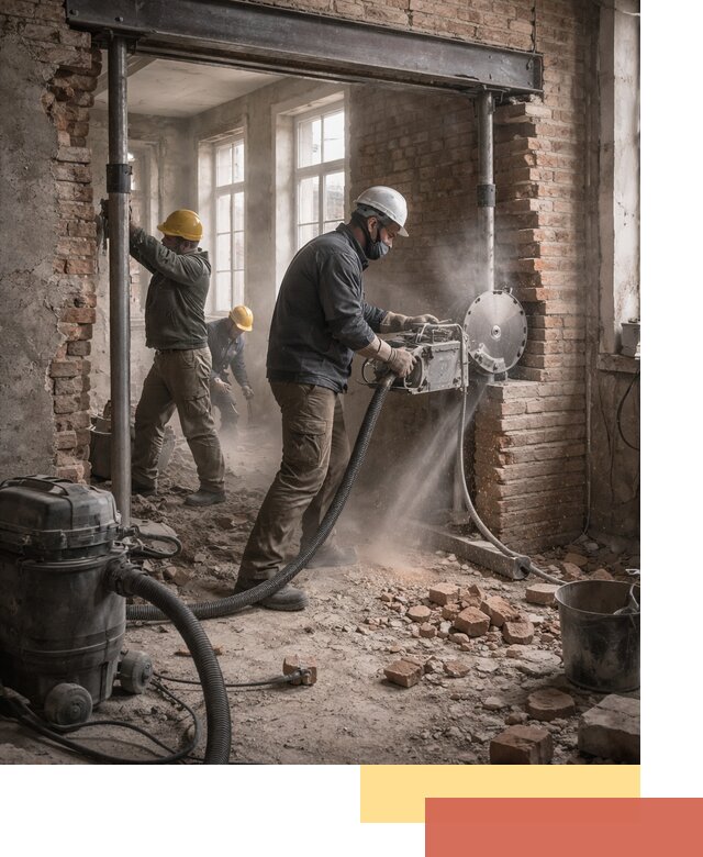 Прорезка проема в стене под дверной или оконный проем в Медногорске