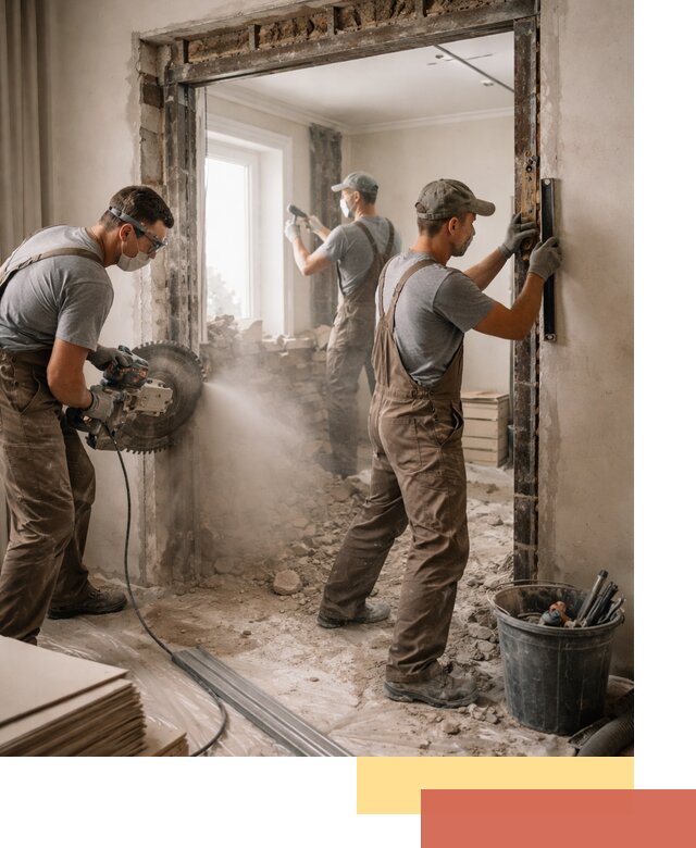 Расширение дверного проема под установку новой двери в Медногорске