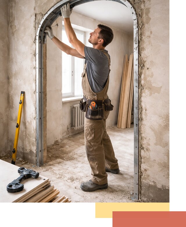 Устройство арочного проема в Медногорске под ключ