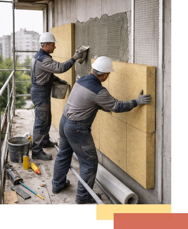 Утепление стен зданий и домов в Медногорске качественно и надежно