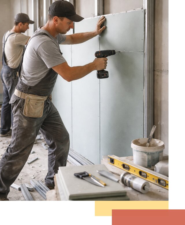 Кладка влагостойких перегородок ПГП в Медногорске