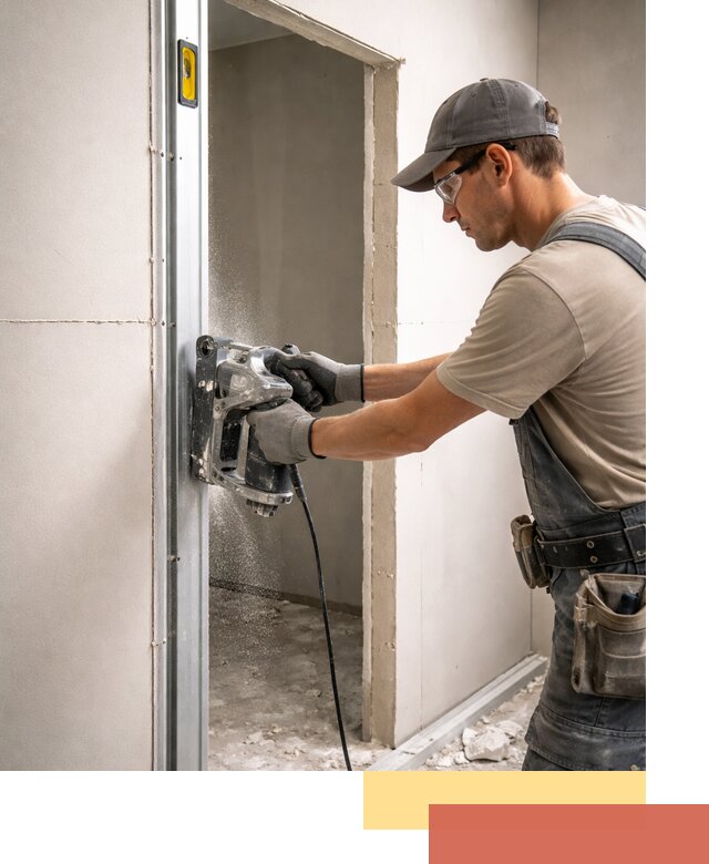 Устройство дверного проема в перегородке в Медногорске