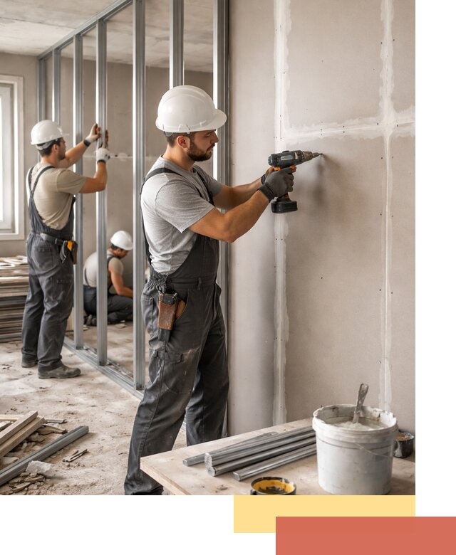 Перегородки из огнестойкого гипсокартона в Медногорске под ключ