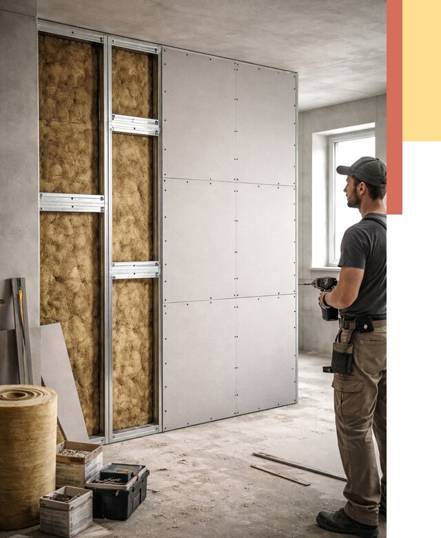 Усиленная перегородка под навеску в Медногорске от 13020 руб. — монтаж под ключ | ОТДЕЛОЧНИК-Мдн