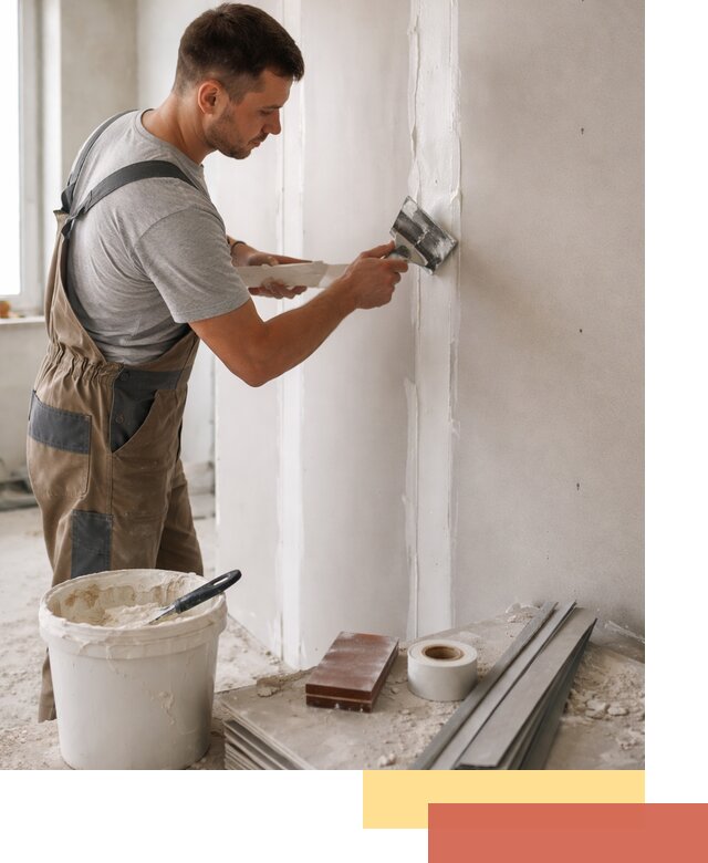 Шпаклевка перегородок из гипсокартона в Медногорске качественно и быстро