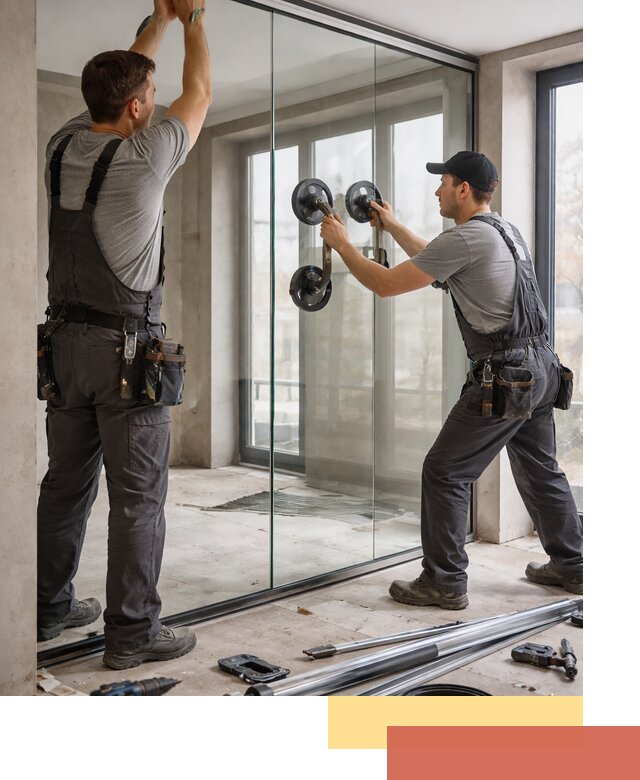 Цельностеклянные перегородки под ключ в Медногорске