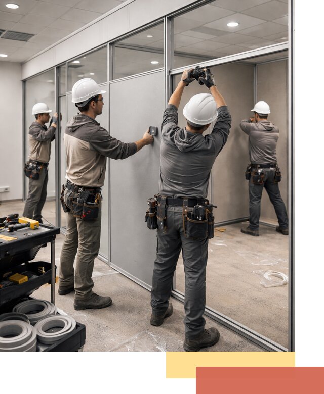 Мобильные офисные перегородки под ключ в Медногорске