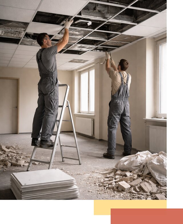 Демонтаж потолков Армстронг профессионально в Медногорске