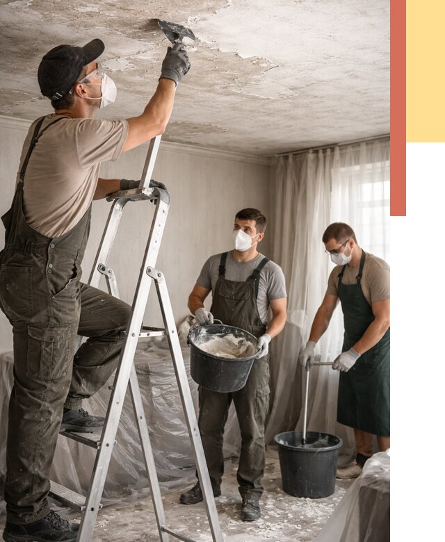 Удаление побелки с потолка в Медногорске от 2543 руб. быстро и недорого | ОТДЕЛОЧНИК-Мдн