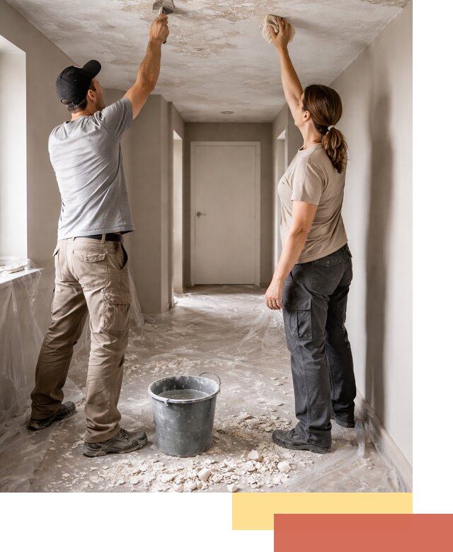 Удаление побелки с потолка в Медногорске — быстро и аккуратно