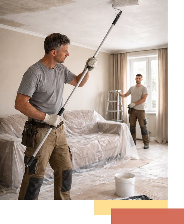 Грунтовка потолка в Медногорске — подготовка под покраску и отделку