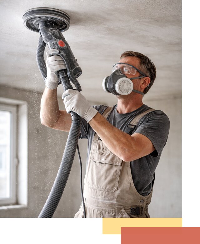 Шлифовка потолка в Медногорске — качественная подготовка под отделку