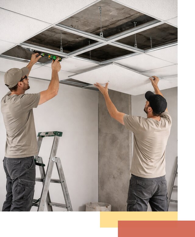 Монтаж потолка Армстронг под ключ в Медногорске