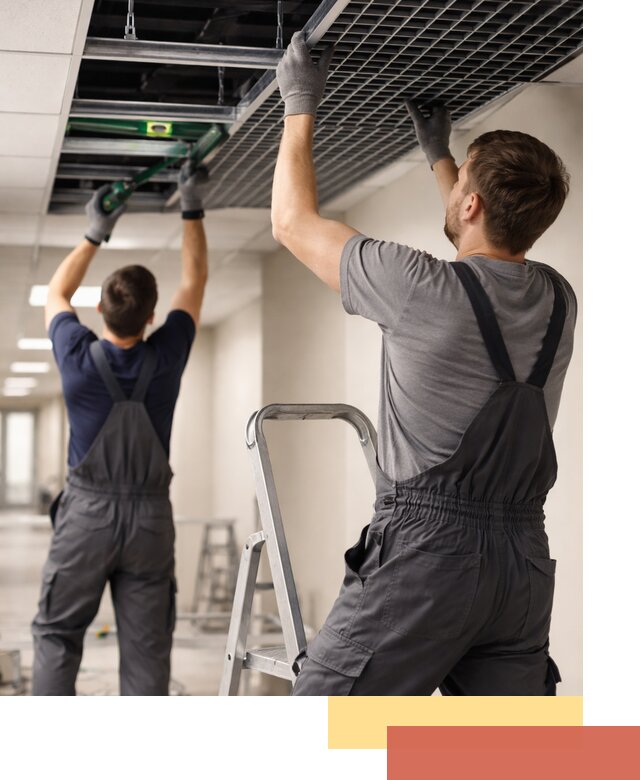 Монтаж потолка Грильято в Медногорске: установка под ключ качественно