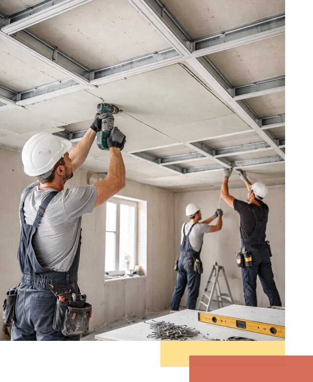 Кессонный потолок из гипсокартона под ключ в Медногорске