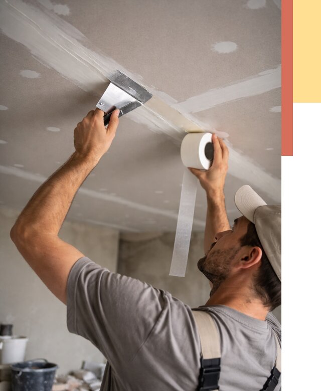 Обработка швов потолка ГКЛ в Медногорске от 7629 руб. под ключ | ОТДЕЛОЧНИК-Мдн