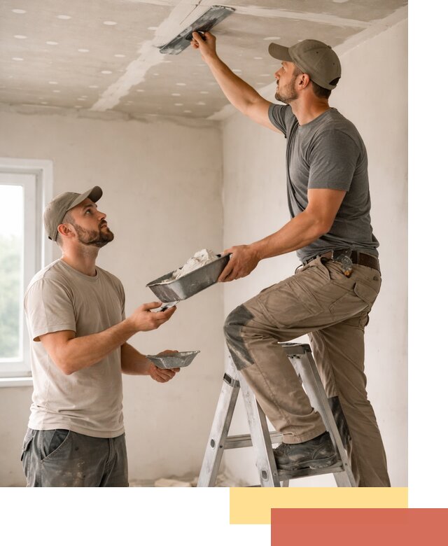 Шпаклевка потолка из гипсокартона в Медногорске качественно и быстро