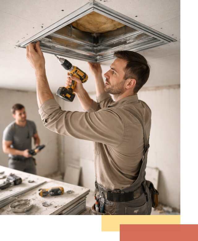 Монтаж люка в потолок из ГКЛ в Медногорске