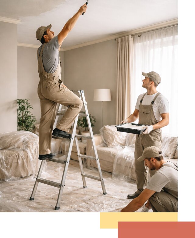 Покраска потолков акриловой краской в Медногорске качественно и быстро