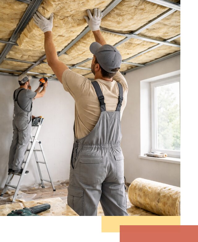 Утепление потолка под ключ в Медногорске качественно и быстро